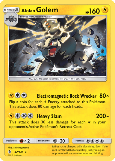 Alolan Golem, Guardians Rising 42