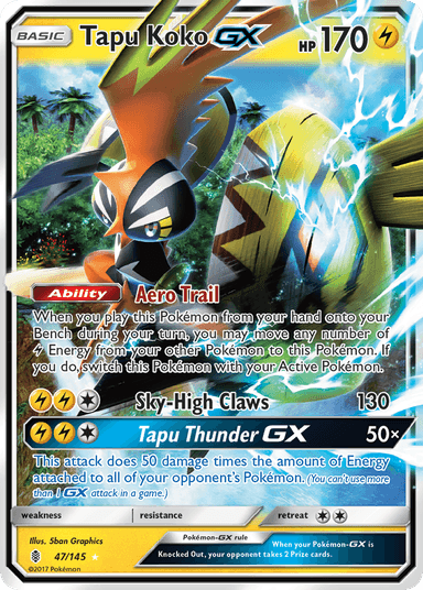 Tapu Koko-GX, Guardians Rising 47