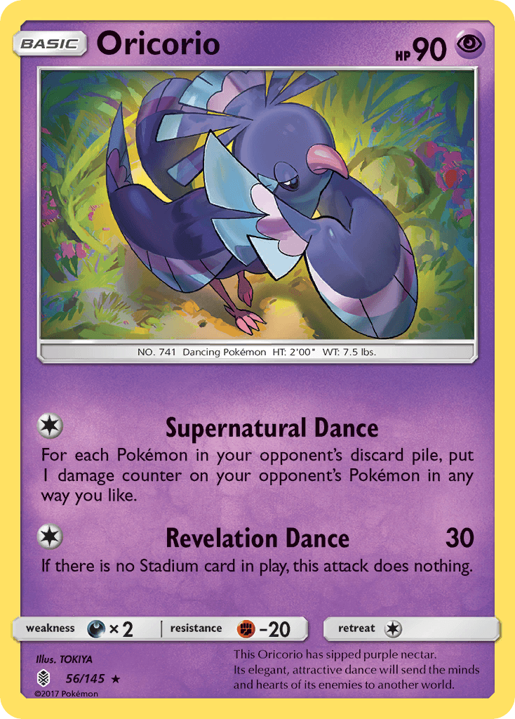 Oricorio, Guardians Rising 56