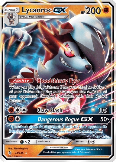 Lycanroc-GX, Guardians Rising 74