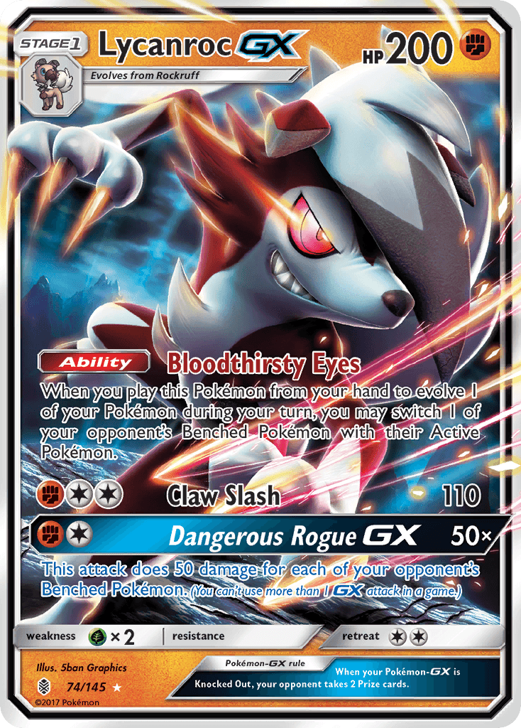 Lycanroc-GX, Guardians Rising 74