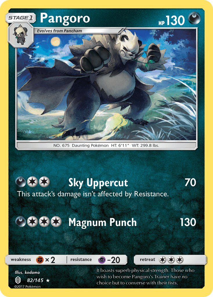 Pangoro, Guardians Rising 82