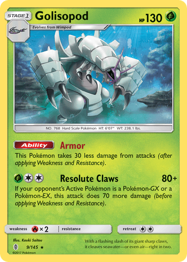 Golisopod, Guardians Rising 9