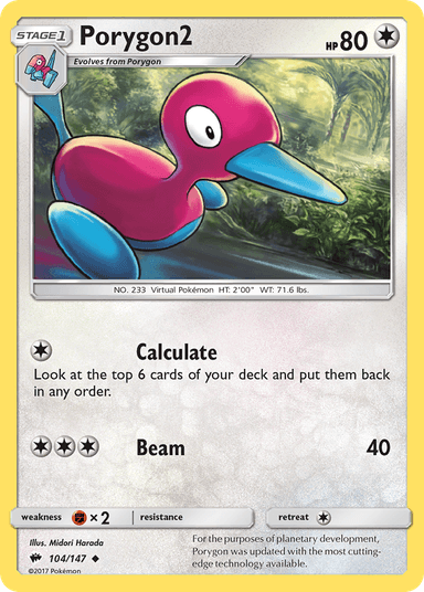 Porygon2, Burning Shadows 104