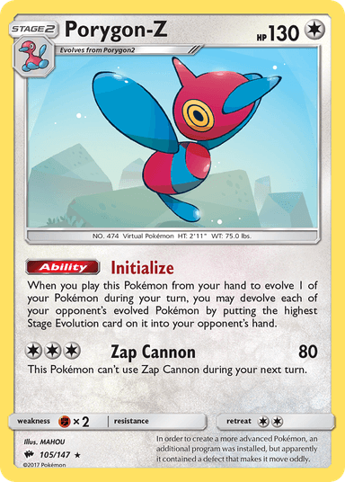 Porygon-Z, Burning Shadows 105