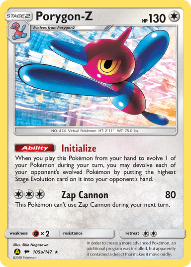 Porygon-Z, Burning Shadows 105a