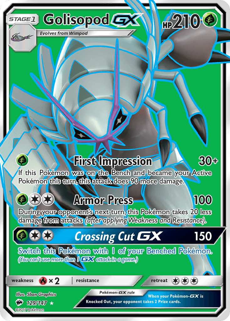 Golisopod-GX, Burning Shadows 129