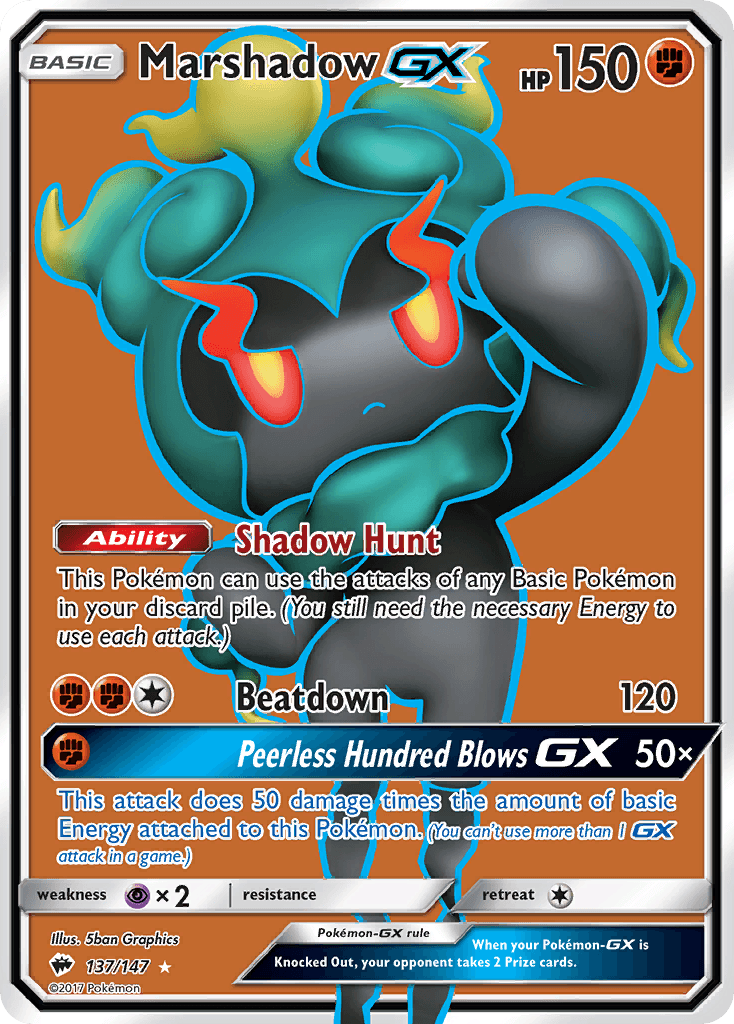 Marshadow-GX, Burning Shadows 137