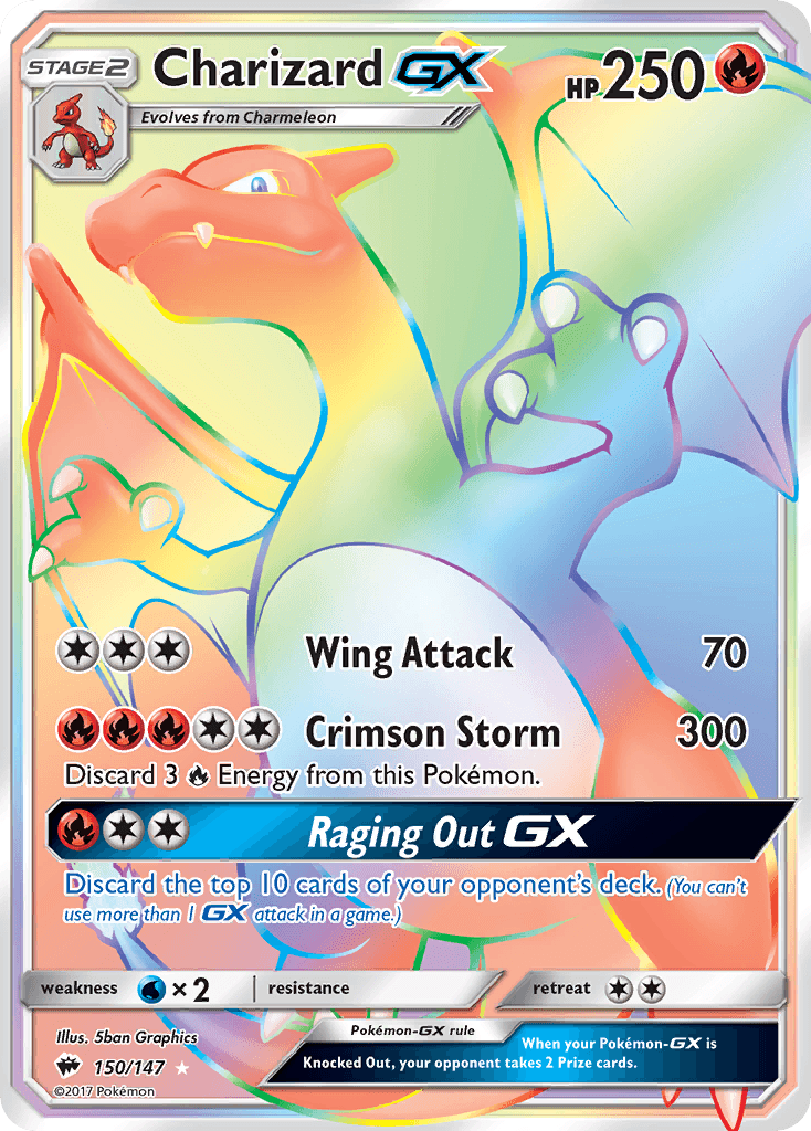 Charizard-GX, Burning Shadows 150