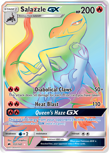 Salazzle-GX, Burning Shadows 151