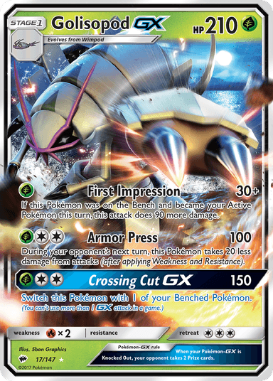 Golisopod-GX, Burning Shadows 17