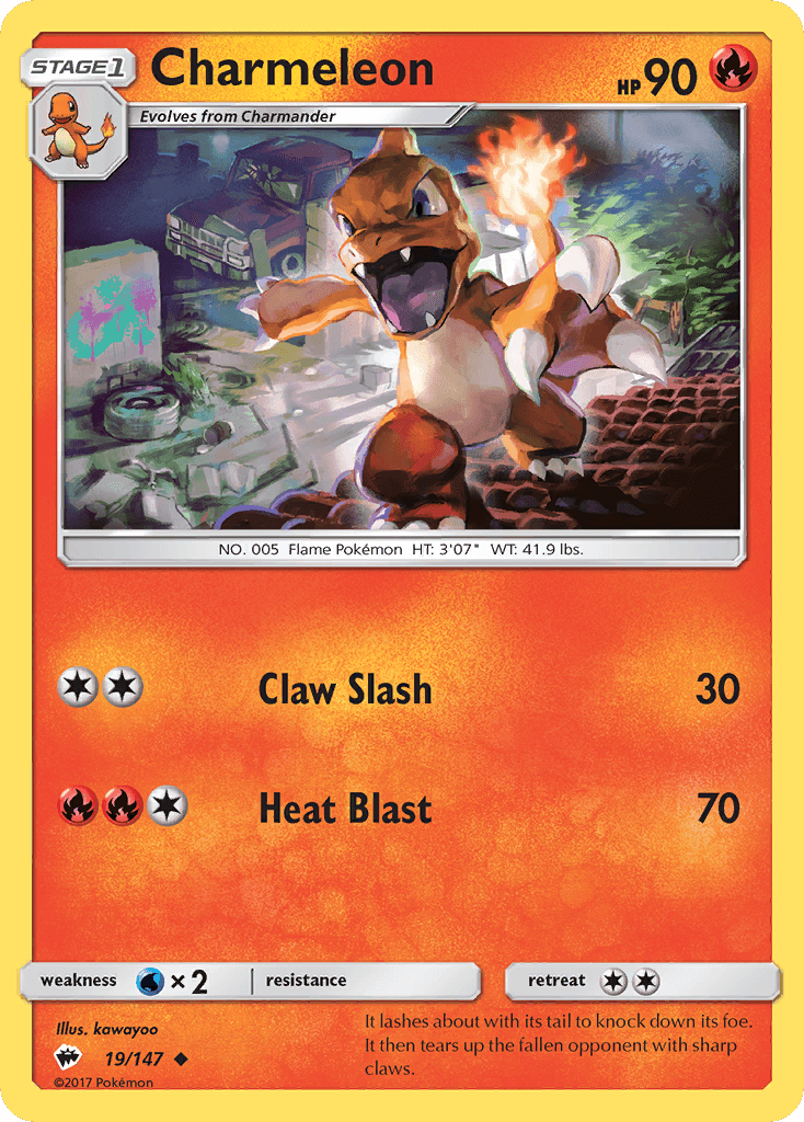 Charmeleon, Burning Shadows 19