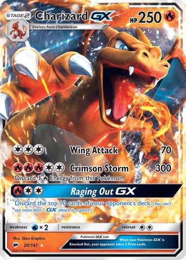 Charizard-GX, Burning Shadows 20