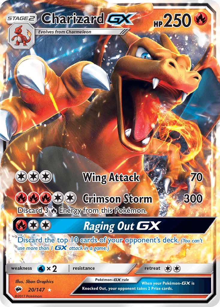 Charizard-GX, Burning Shadows 20
