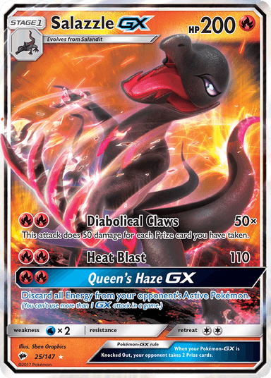 Salazzle-GX, Burning Shadows 25