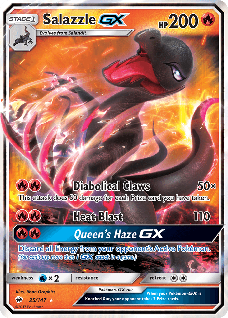 Salazzle-GX, Burning Shadows 25