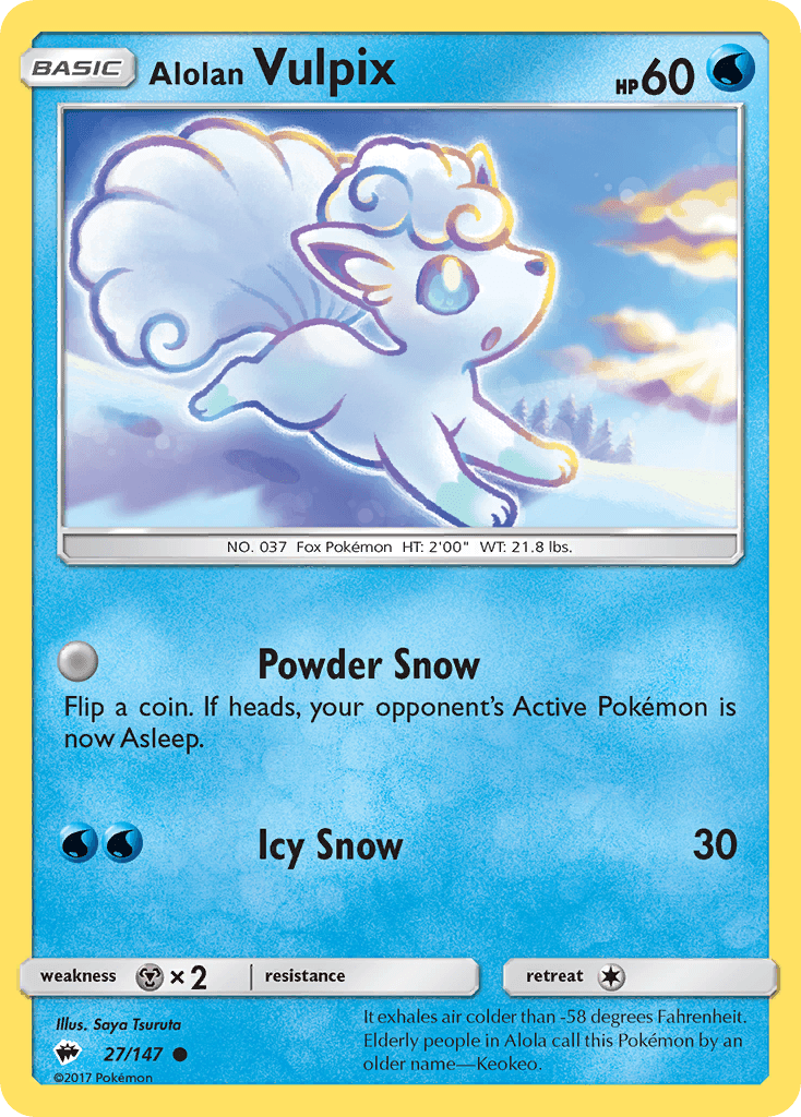 Alolan Vulpix, Burning Shadows 27