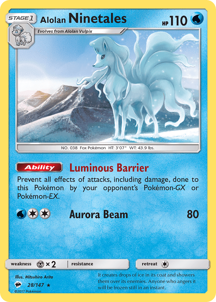 Alolan Ninetales, Burning Shadows 28