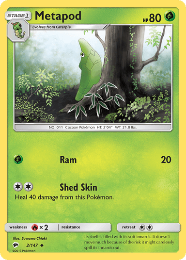 Metapod, Burning Shadows 2