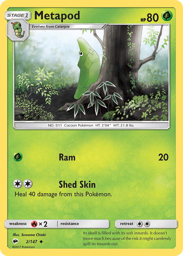 Metapod, Burning Shadows 2