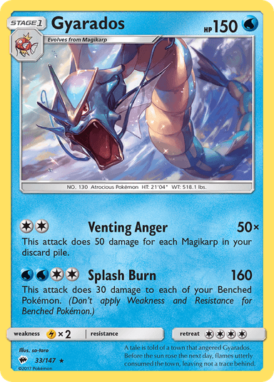 Gyarados, Burning Shadows 33