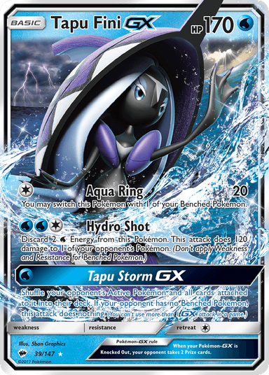 Tapu Fini-GX, Burning Shadows 39