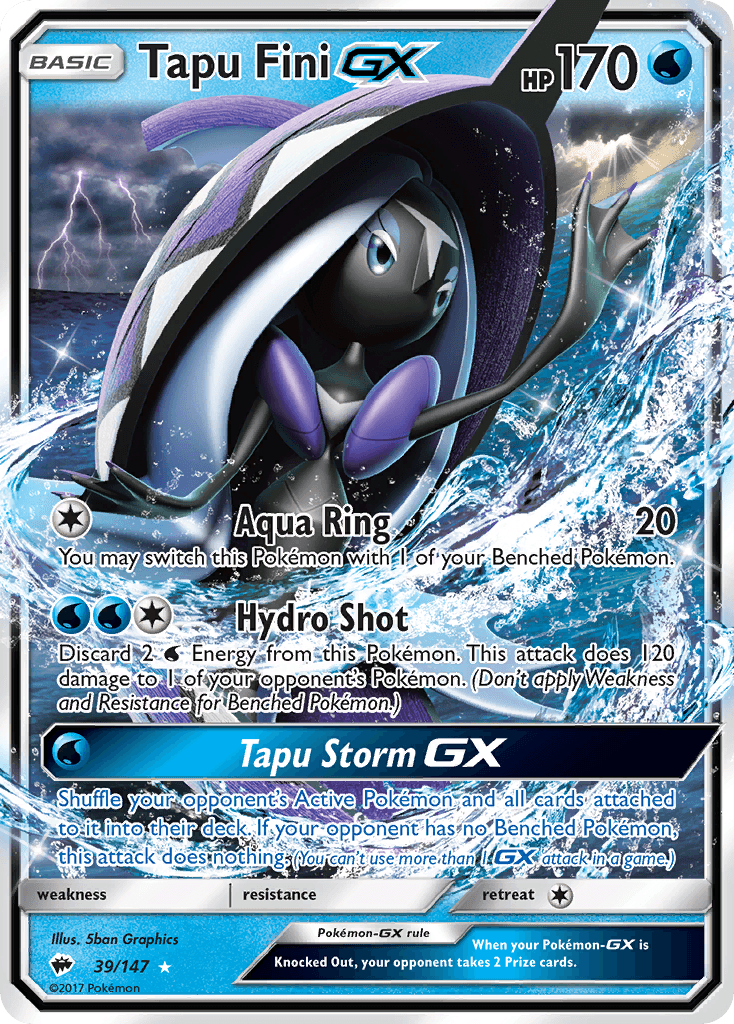 Tapu Fini-GX, Burning Shadows 39