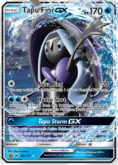 Tapu Fini-GX, Burning Shadows 39a
