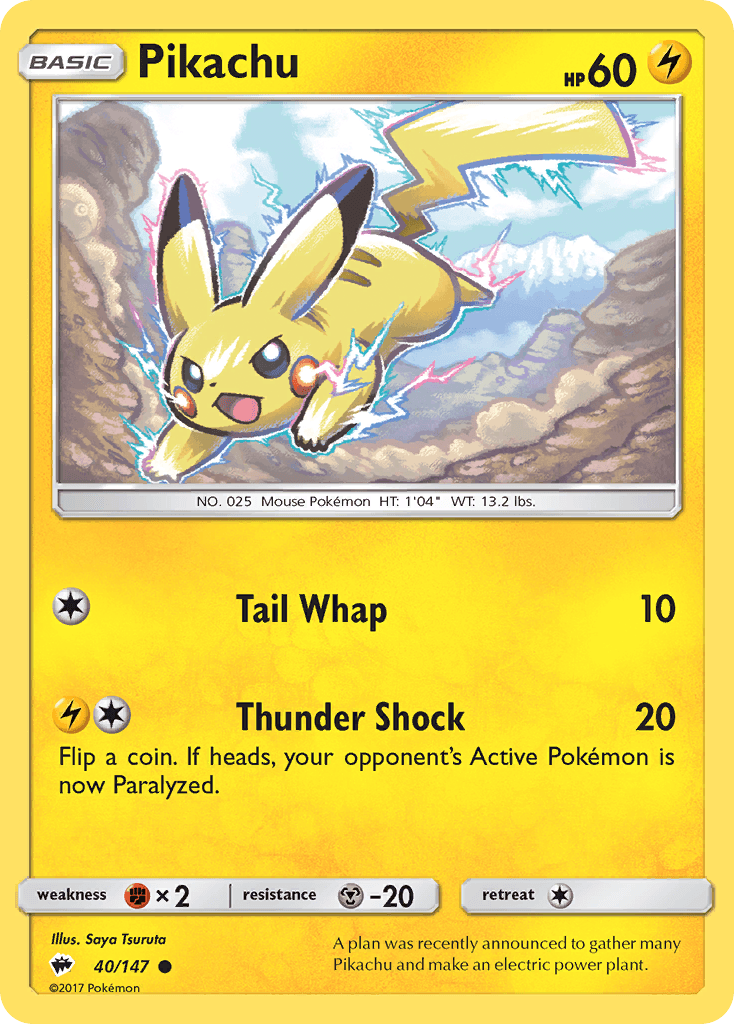 Pikachu, Burning Shadows 40