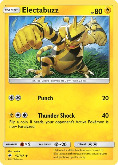 Electabuzz, Burning Shadows 42