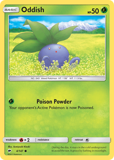 Oddish, Burning Shadows 4