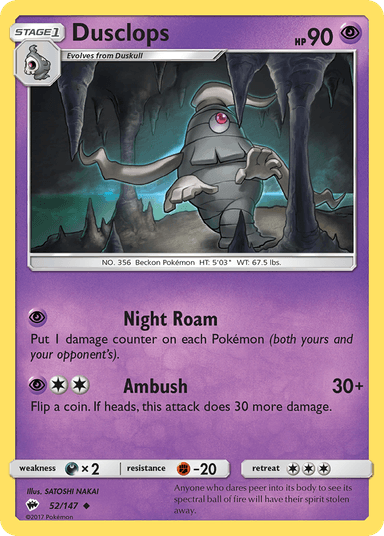 Dusclops, Burning Shadows 52