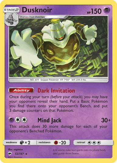 Dusknoir, Burning Shadows 53