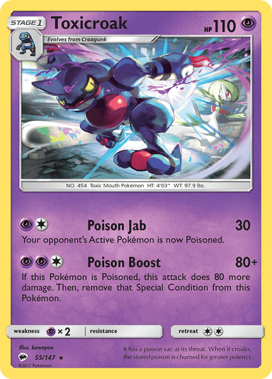 Toxicroak, Burning Shadows 55