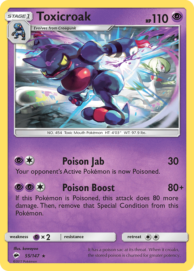 Toxicroak, Burning Shadows 55