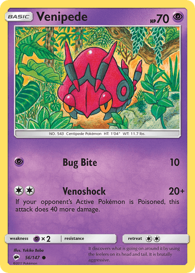 Venipede, Burning Shadows 56