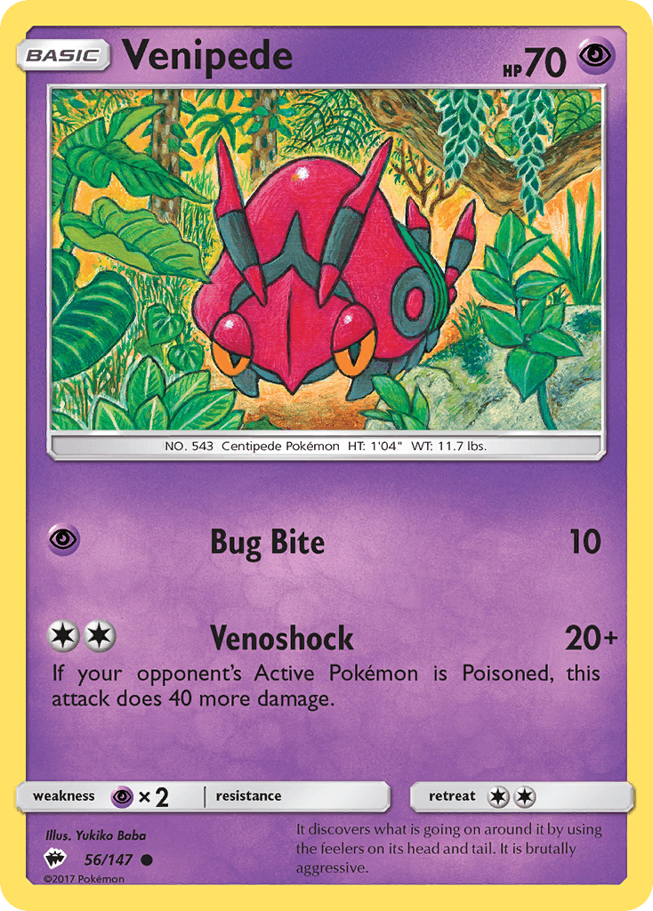Venipede, Burning Shadows 56