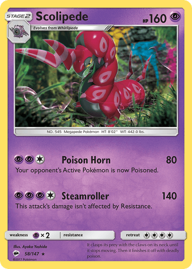 Scolipede, Burning Shadows 58