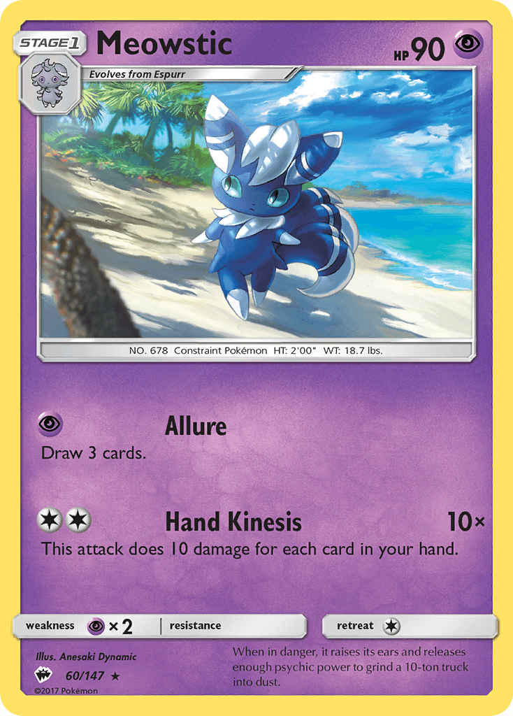 Meowstic, Burning Shadows 60