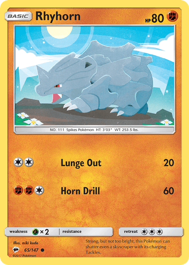 Rhyhorn, Burning Shadows 65