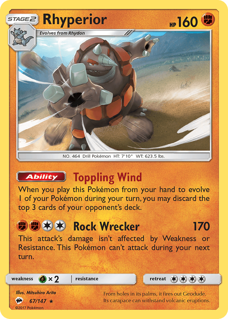 Rhyperior, Burning Shadows 67