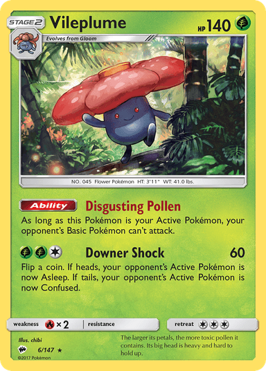 Vileplume, Burning Shadows 6