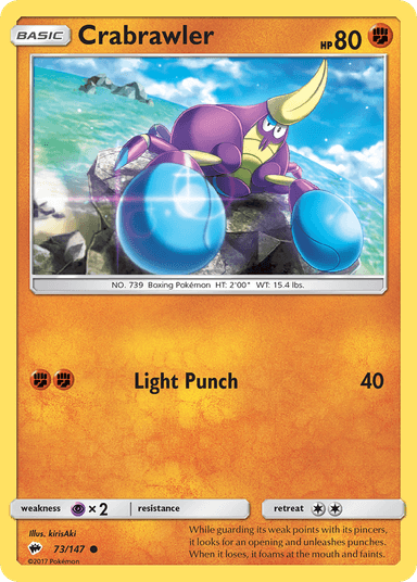 Crabrawler, Burning Shadows 73