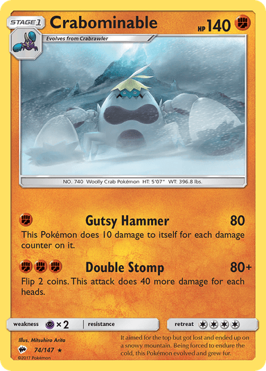 Crabominable, Burning Shadows 74