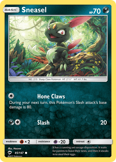 Sneasel, Burning Shadows 85