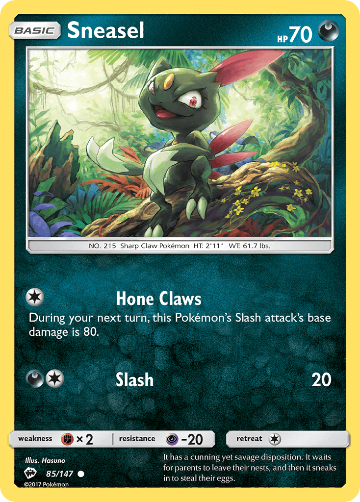 Sneasel, Burning Shadows 85