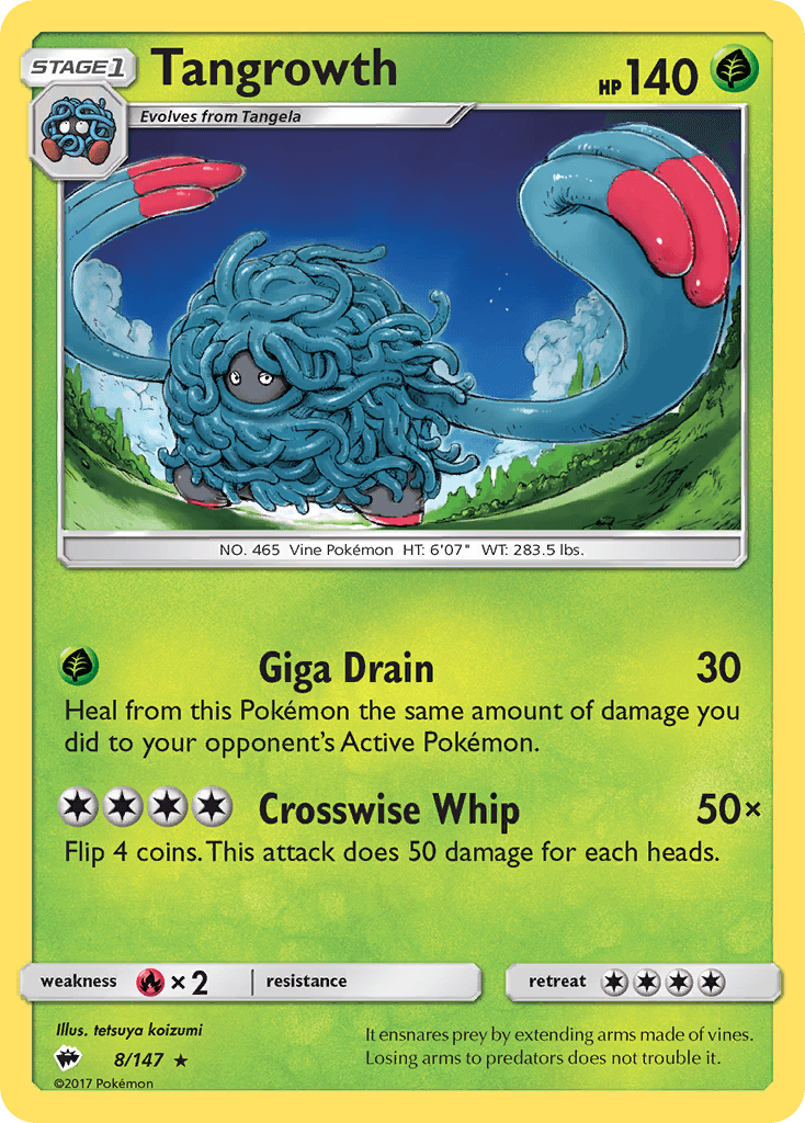 Tangrowth, Burning Shadows 8