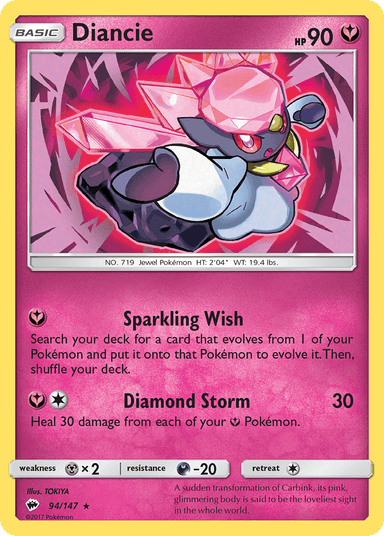 Diancie, Burning Shadows 94