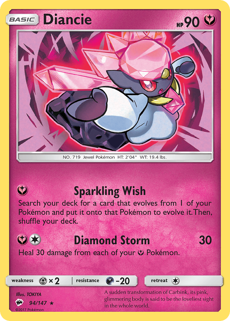 Diancie, Burning Shadows 94