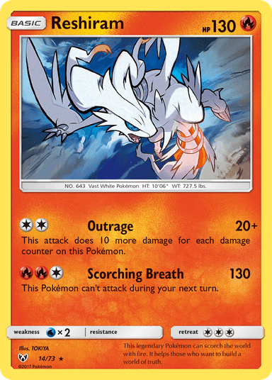 Reshiram, Shining Legends 14